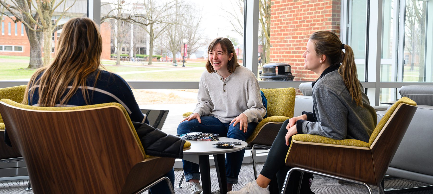 Students in Forrer Learning Commons
