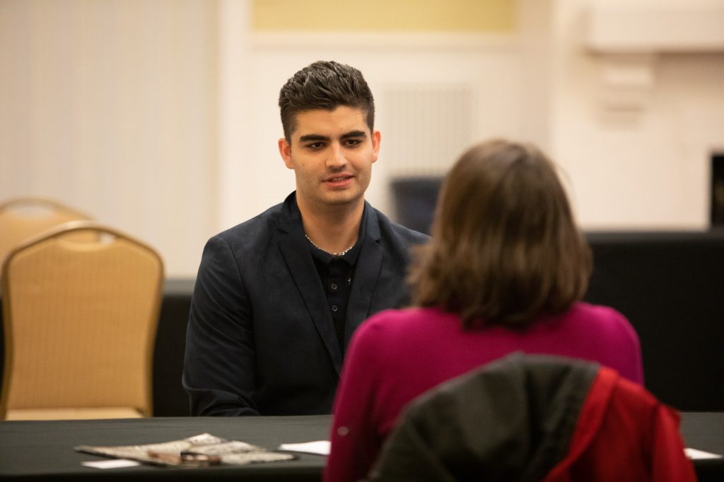 Students in a Mock Interview Class