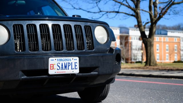 Vehicle with BC license plate