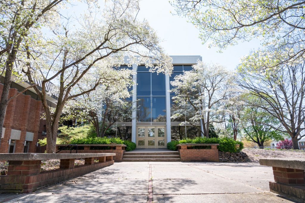 Cole Hall during spring time
