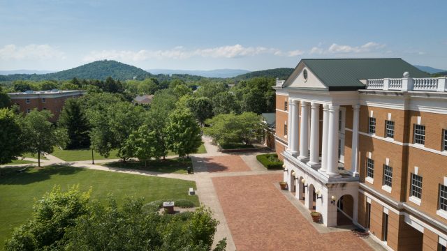 Drone photo of McKinney Center