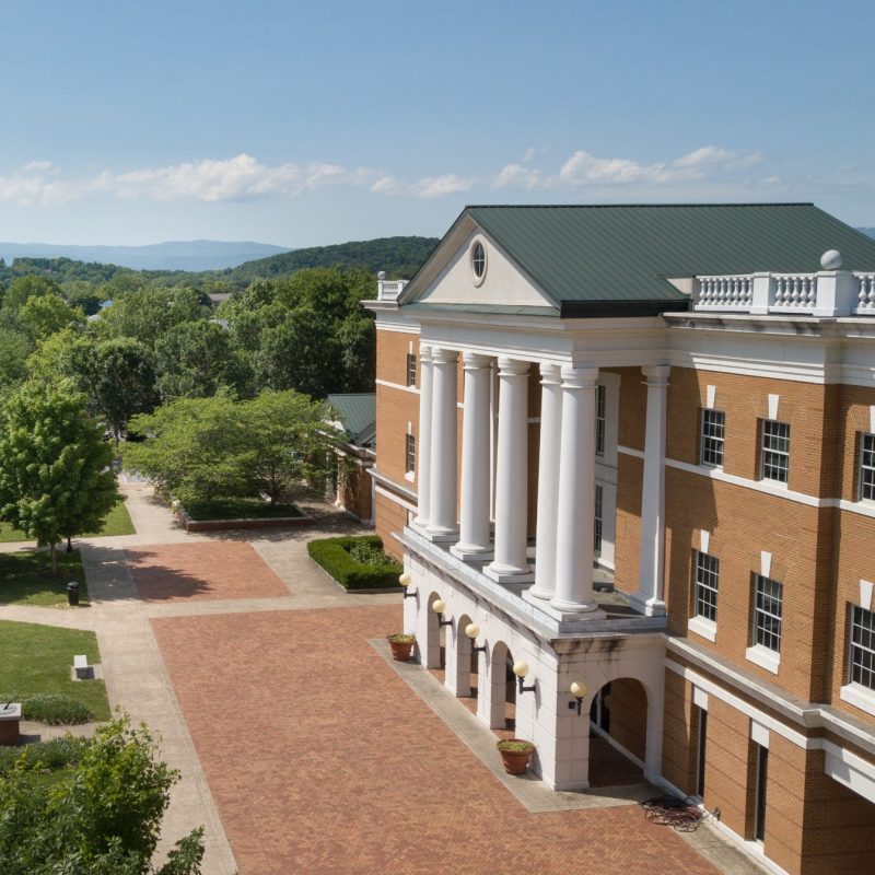 Drone photo of McKinney Center