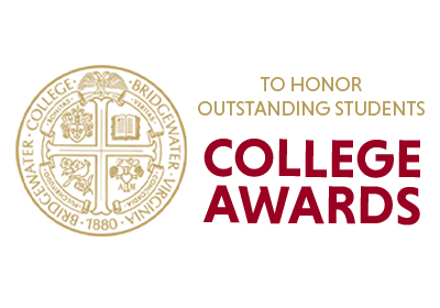 College seal on the left with text to the right that reads to honor outstanding students college awards