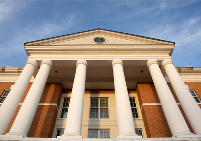 Photo of the front of the McKinnery Center for Science and Mathematics