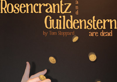 Theater production graphic: Rosencrantz and Guildenstern are dead by Tom Stoppard