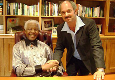 Christo Brand with Nelson Mandela