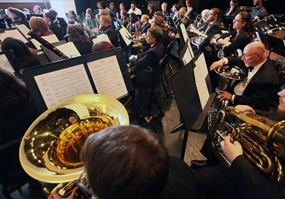 Photo of a section of the Symphonic Band||