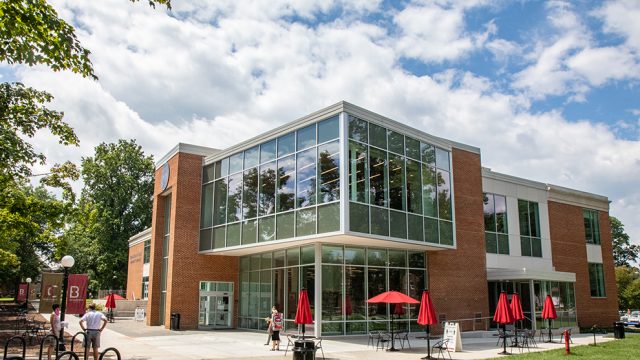 John Kenny Forrer Learning Commons on a sunny day