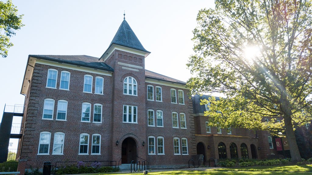 Drone shot of Flory Hall