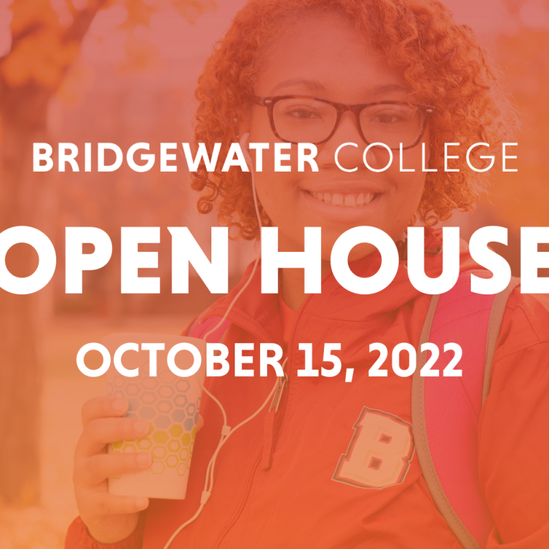 Bridgewater College Open House October 15, 2022 Person smiling in the background