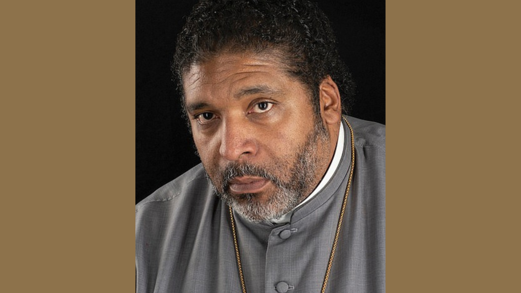 Rev. Dr. William Barber II Portrait with gold background