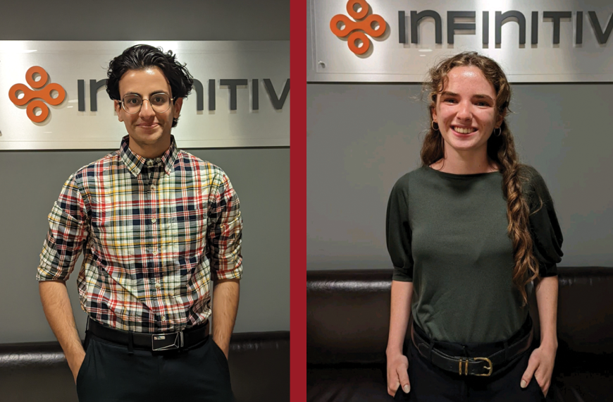 To Infinitive and Beyond: Summer Internship Allows Abigail Gaver ’23 and Anton Kopti II ’23 to Grow Their Technology Skill Sets