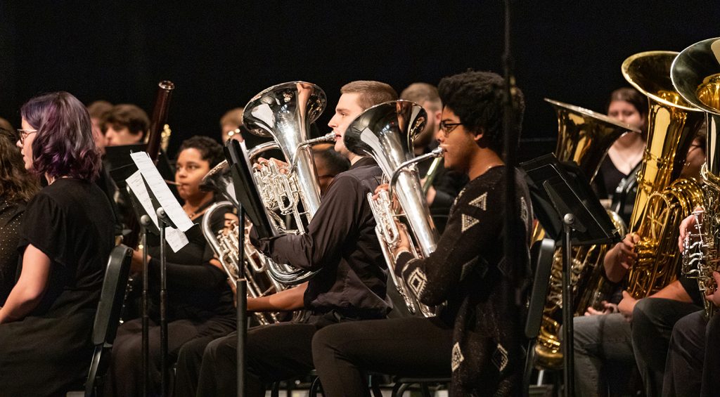 Bridgewater College Symphonic Band performs