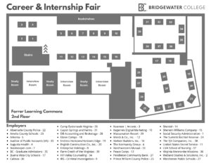 Booth Diagram - Career & Internship Fair
