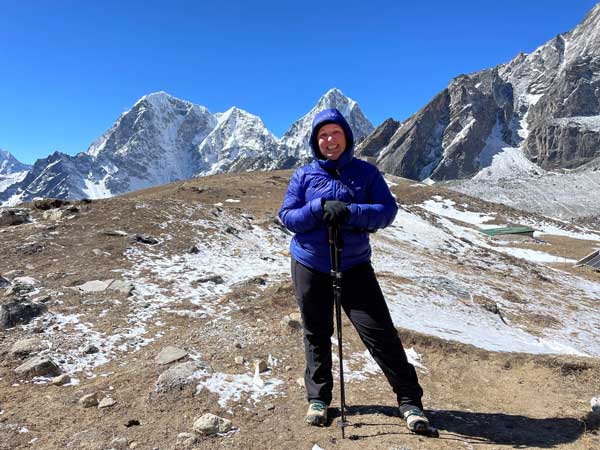 Dr. Jennie Draper during her Mount Everest Base Camp trek.