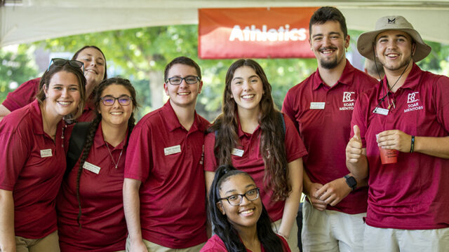 Group of students called soar mentors posing for photo