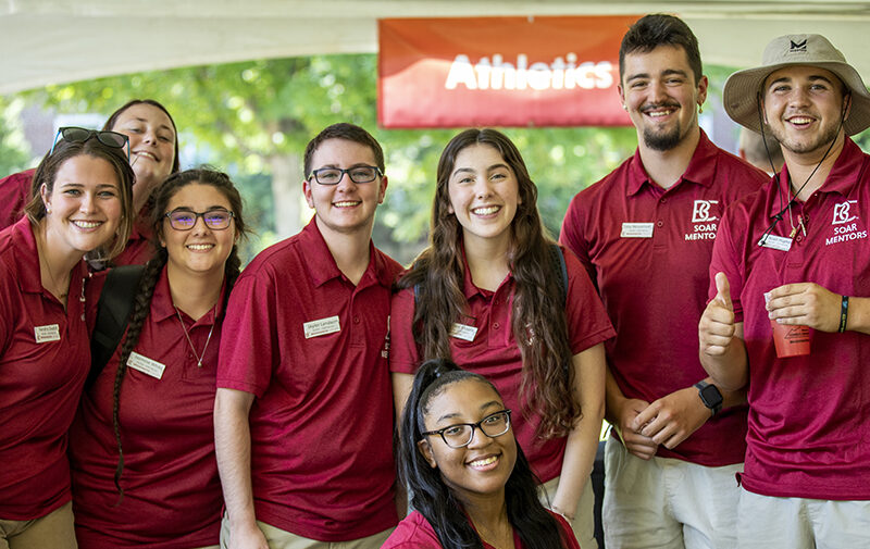 Group of students called soar mentors posing for photo