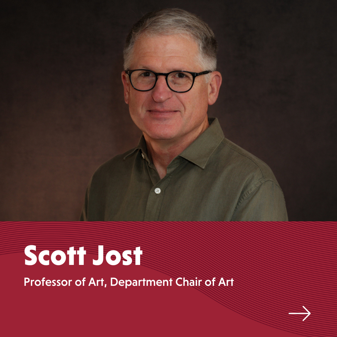 Portrait of Scott Jost. Professor of Art, Department Chair of Art
