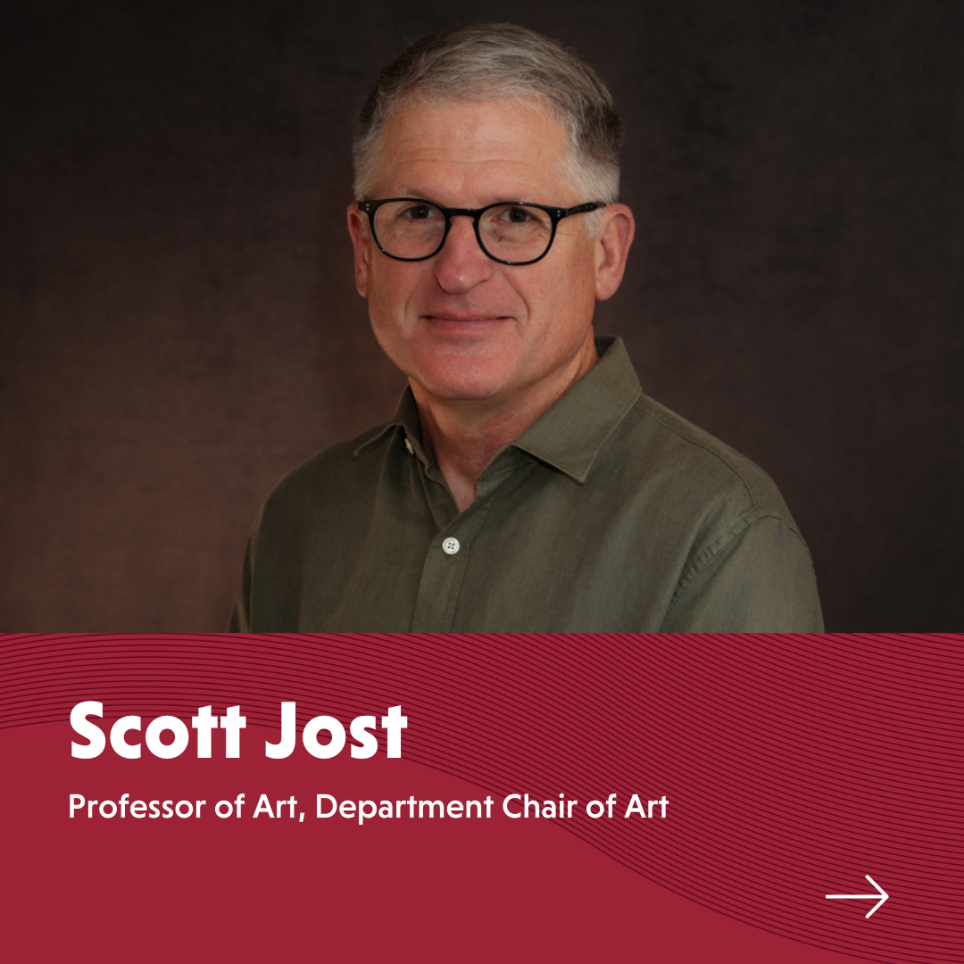 Portrait of Scott Jost Professor of Art Department Chair of Art