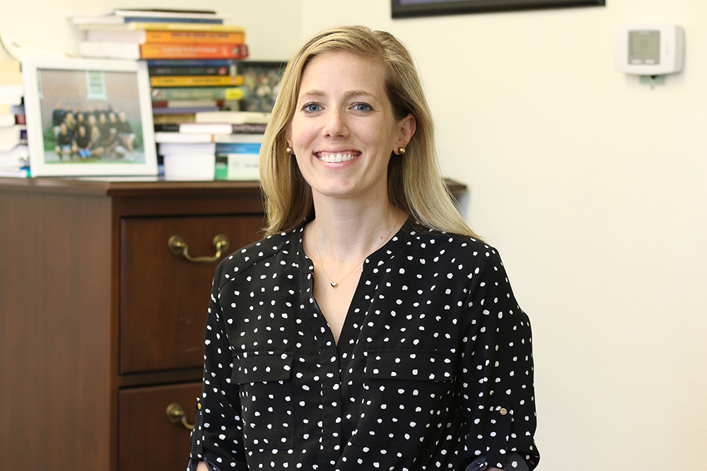 Portrait of Liz Howley in her office