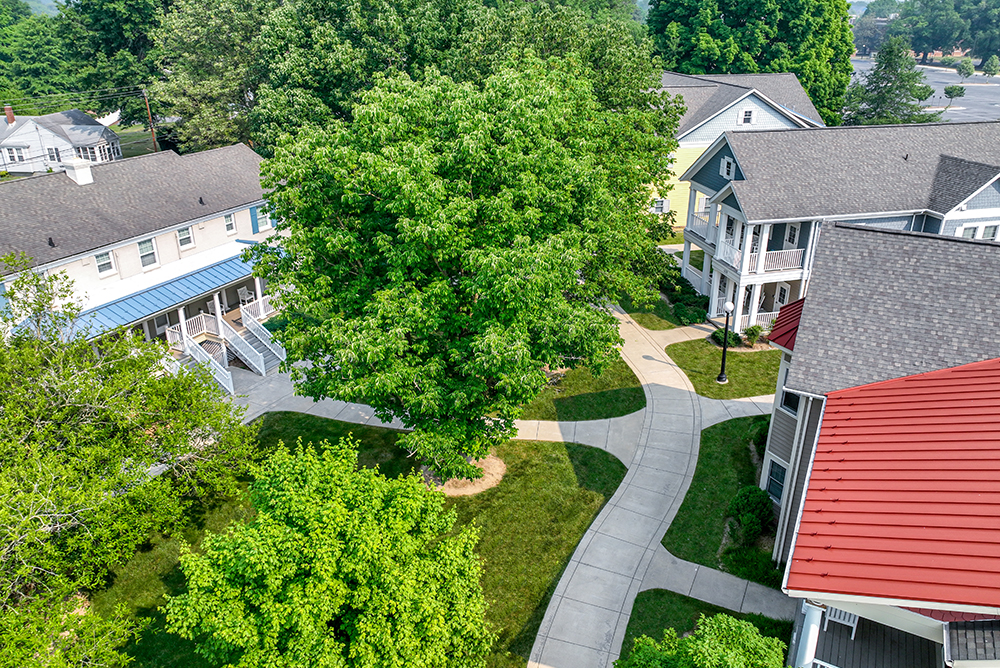 Stone Village from drone perspective