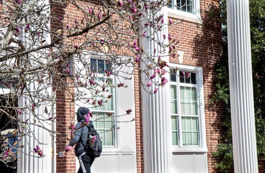 Bowman Hall in spring