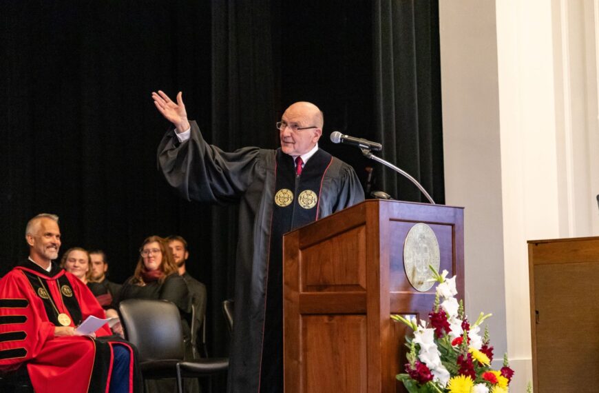 The Rev. Wil Nolen gestures while delivering his address