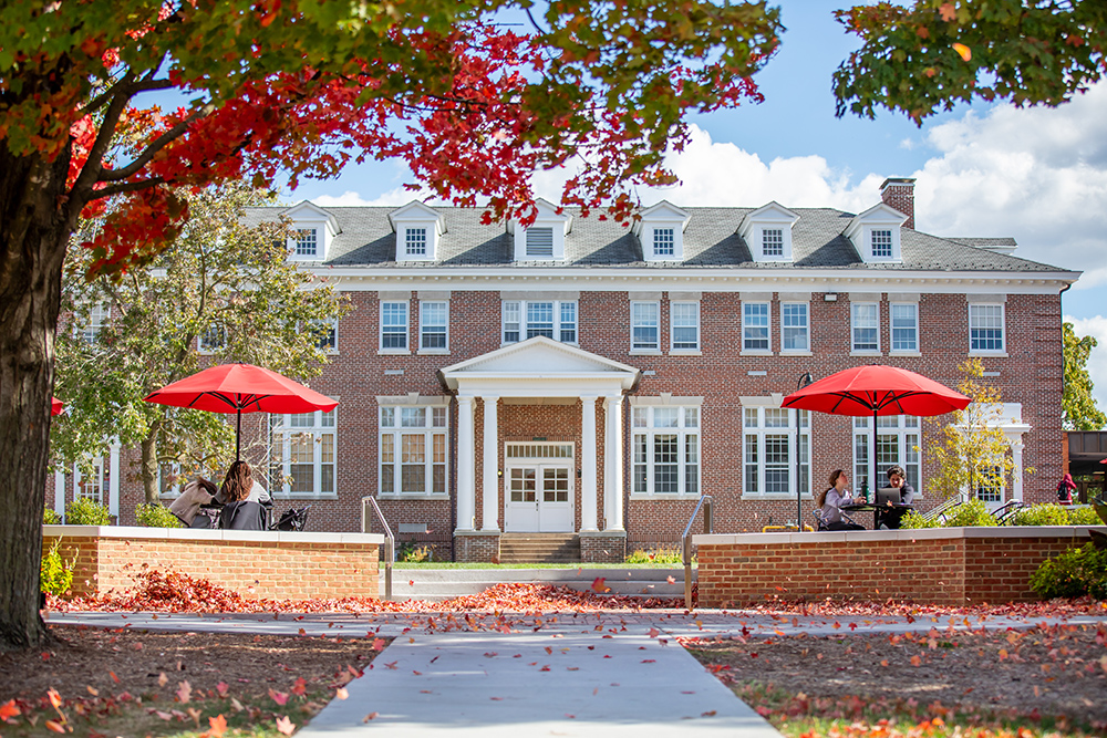 Fall scenic photo of Rebecca Quad