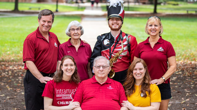 7 members of a legacy family for Bridgewater College