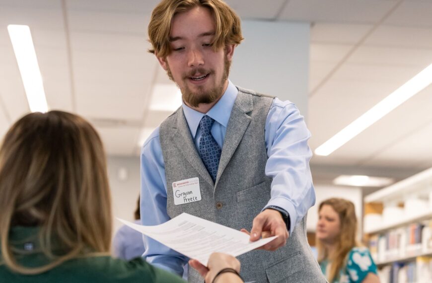 Student shares resume