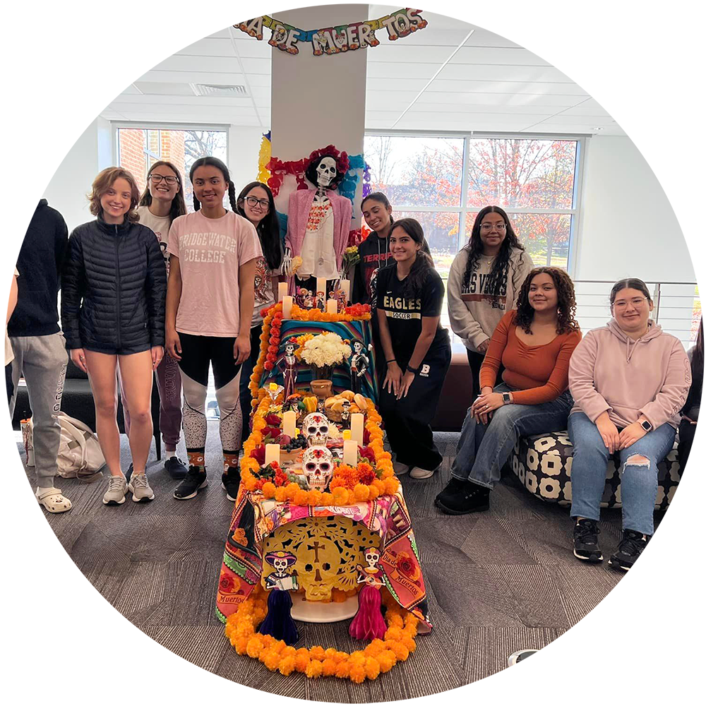B-C students pictured at Day of the Dead Celebration