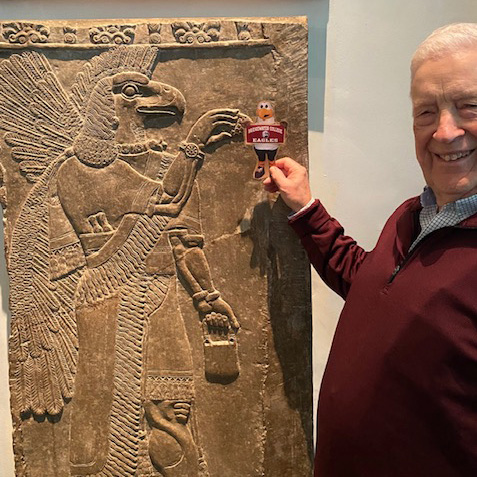Ernie is with Fred Swartz ‘58 in the British Museum in London