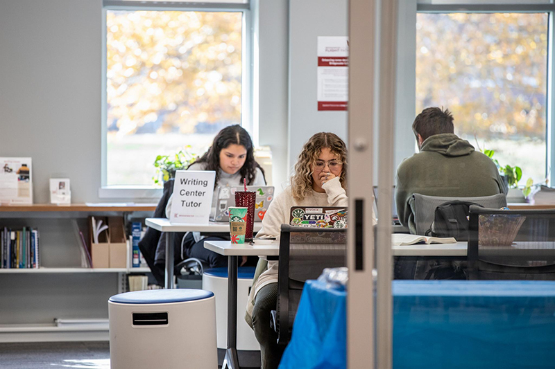 The Academic Resource Suite, home to the Writing Center, Career Development and Tutoring services.