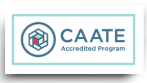 C-A-A-T-E Accredited Program logo with drop shadow
