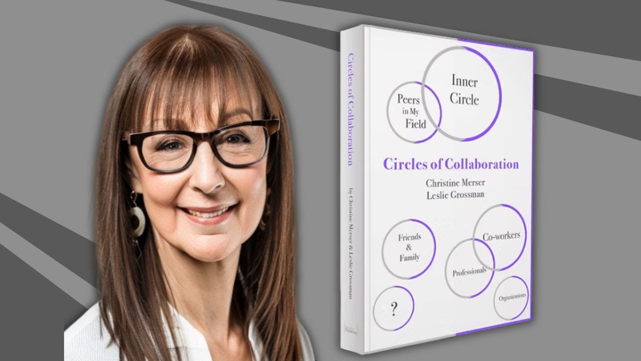 Leslie Grossman. Portrait of Circles of Collaboration book cover.