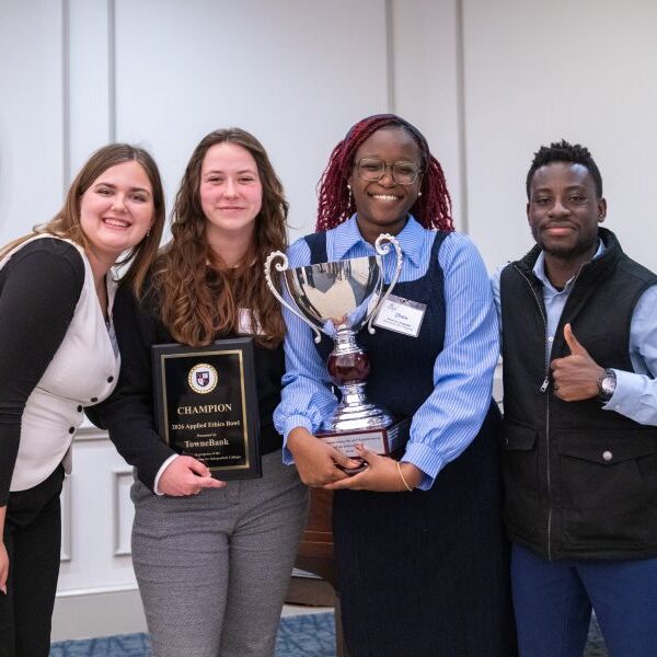 Bridgewater College's winning Ethics Bowl Team