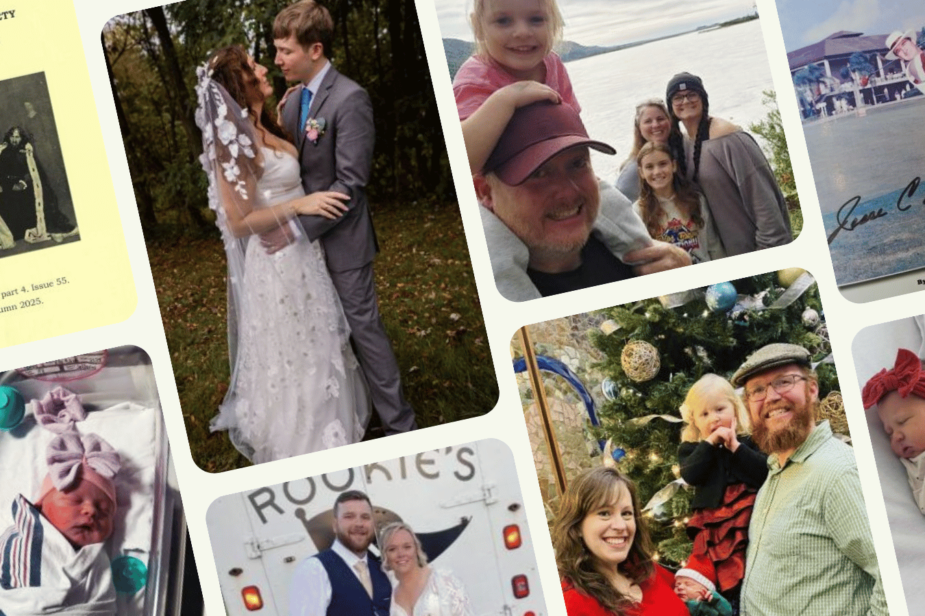 Collage of class notes images