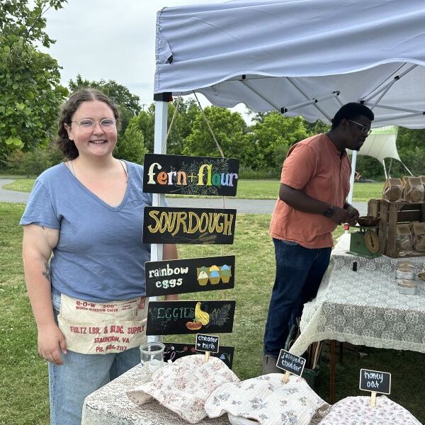 Morgan Kimbrough at the Waynesboro Farmers Market