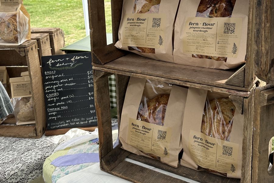 Morgan Kimbrough's Fern + Flour stand