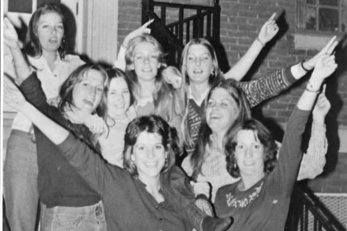 Group of female students