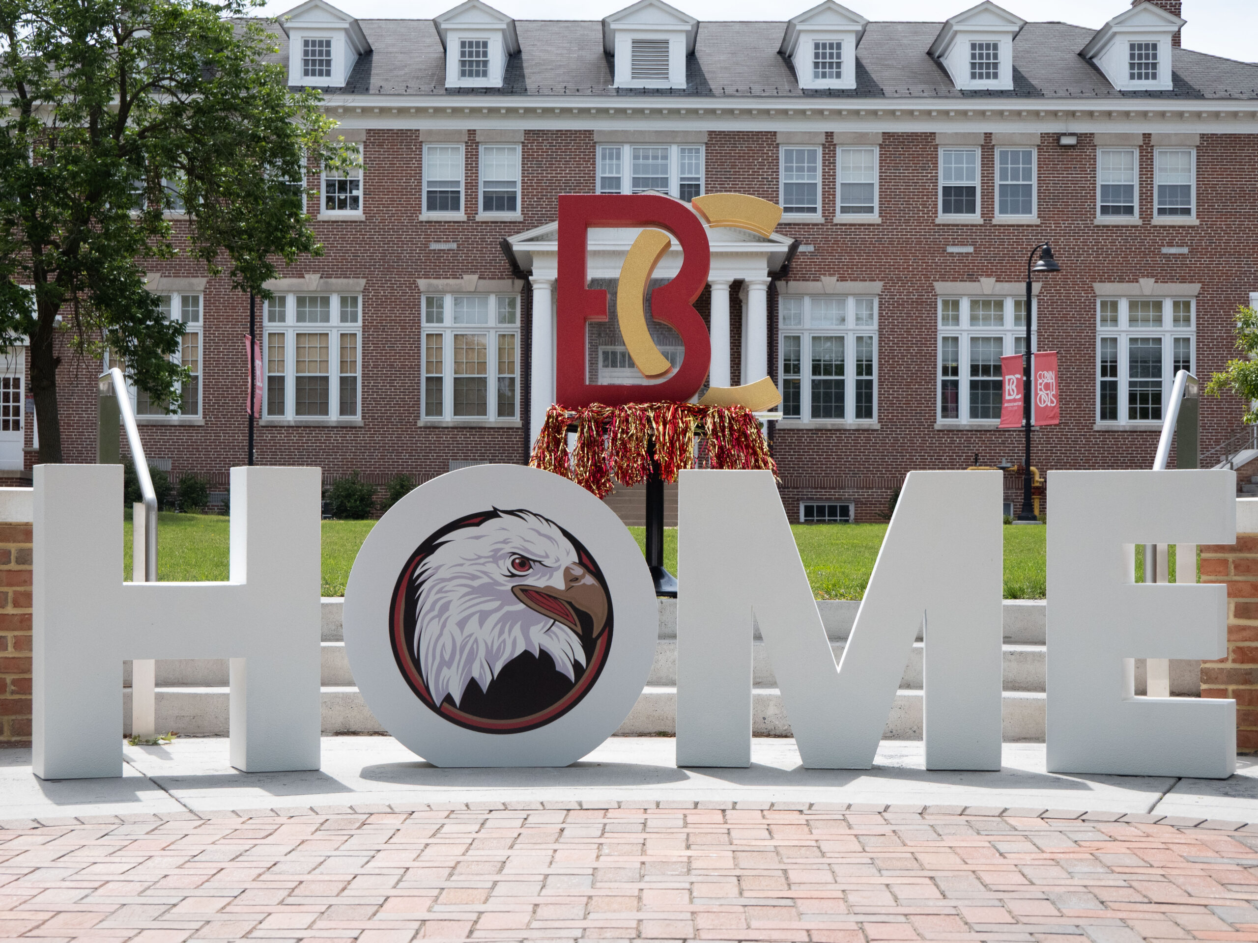 B-C Home Sign in front of rebecca quad